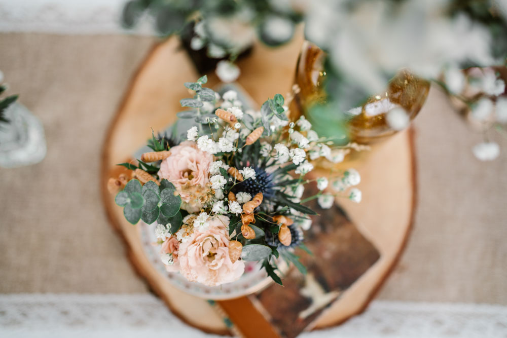 centre de table floral pour mariage